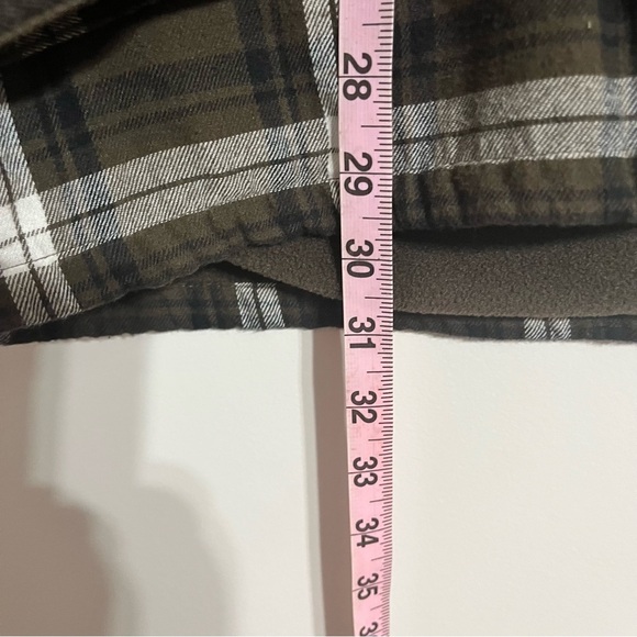 Red Head Sherpa Lined Shacket Jacket Men's Medium Plaid Button Up Jacket Brown - Picture 8 of 8